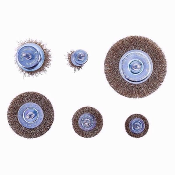 AMTECH WIRE BRUSH WHEEL SET 6PCE