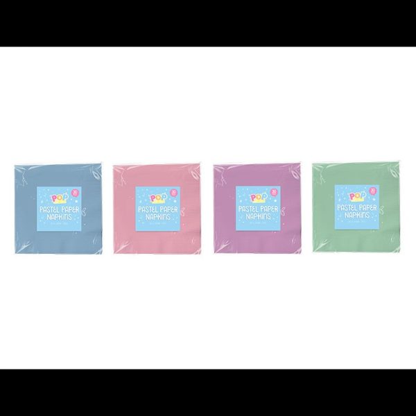 PASTEL PARTY NAPKINS PACK OF 30