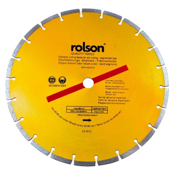 ROLSON DIAMOND TIPPED BLADE 300MM