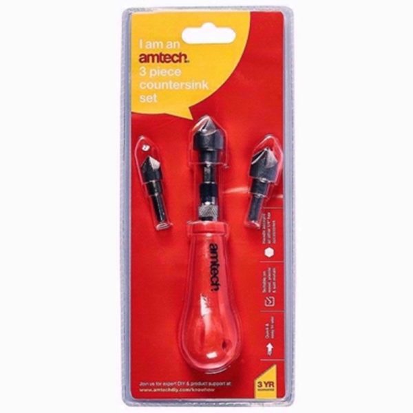 AMTECH COUNTERSINK 3PC SET