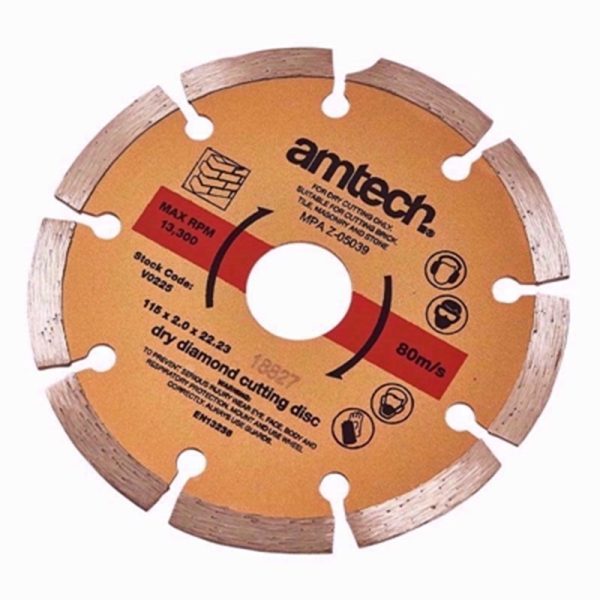 AMTECH CUTTING DISC DIAMOND 115MM