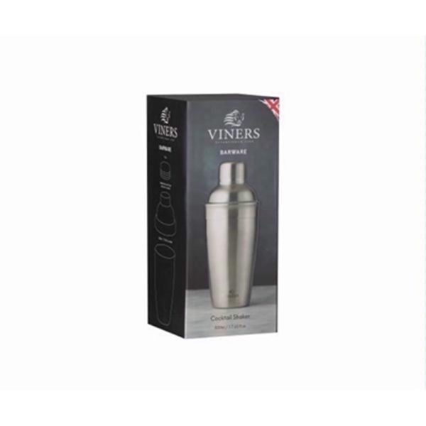 VINERS BARWARE COCKTAIL SHAKER SILVER 500ML