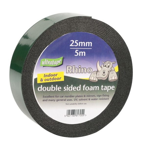 ULTRATAPE D/SIDED FOAM TAPE 25MMX5MTR