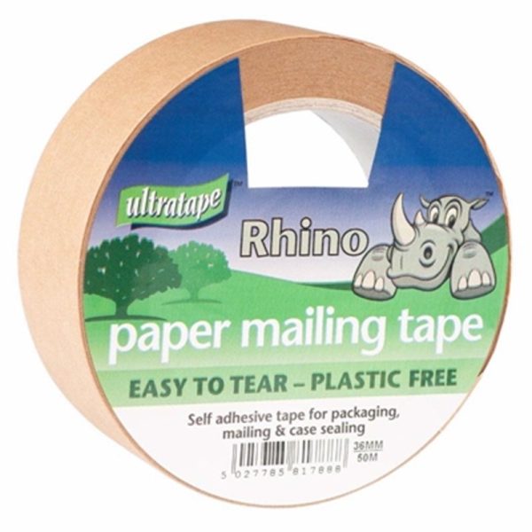 ULTRATAPE PAPER MAILING TAPE 36MMX50M