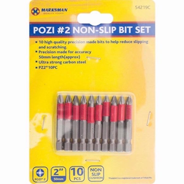 MARKSMAN POZI BIT SET 2 INCH