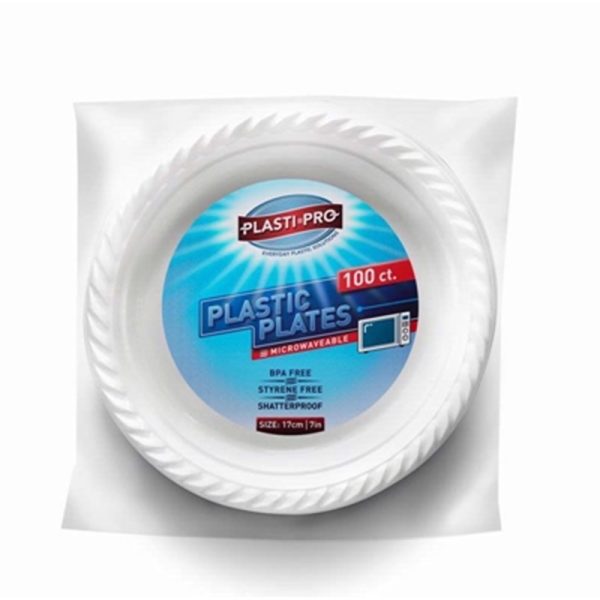 PLASTIPRO PLASTIC 100 PLATES 7 INCH