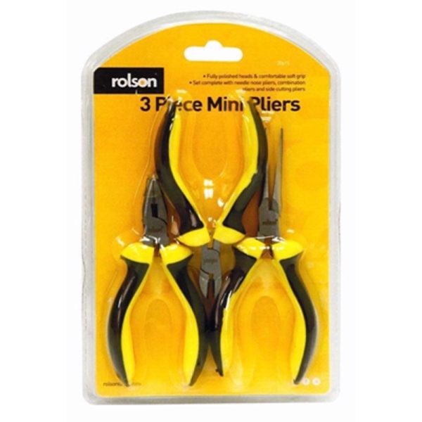 ROLSON MINI PLIERS SET 3PC