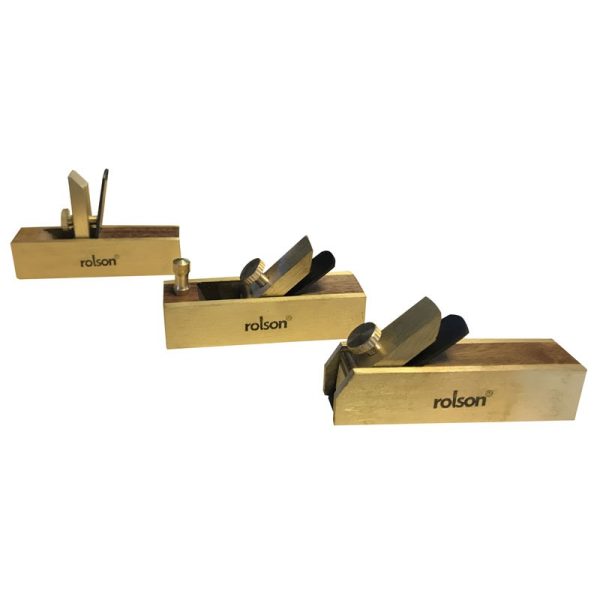 ROLSON PLANE MINI BRASS 3PCE