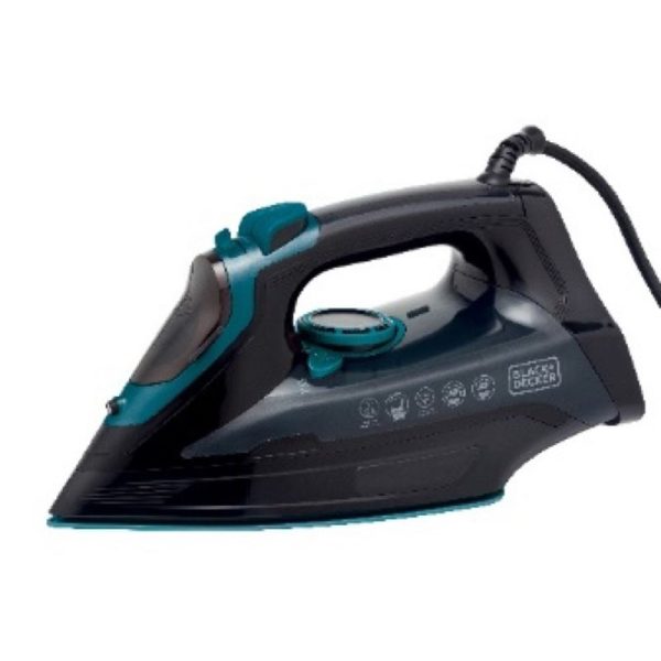 BLACK AND DECKER 300W STEAM IRON AQUA