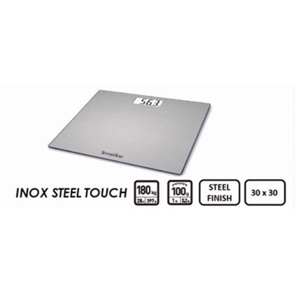 TERRAILLON BATHROOM SCALE INOX STEEL (SP)