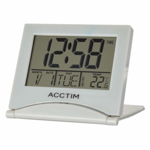 ACCTIM MINI FLIP 2 ALARM CLOCK GREY