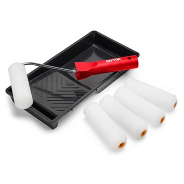 DEKTON MINI ROLLER 4" 7PC SET WITH HIGH DENSITY FOAM SLEEVES