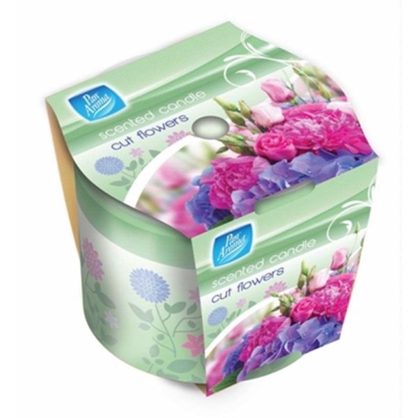 PAN AROMA CANDLE RND CUT FLOWERS EACH