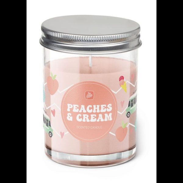 PAN AROMA JAR CANDLE WITH LID - PEACHES & CREAM