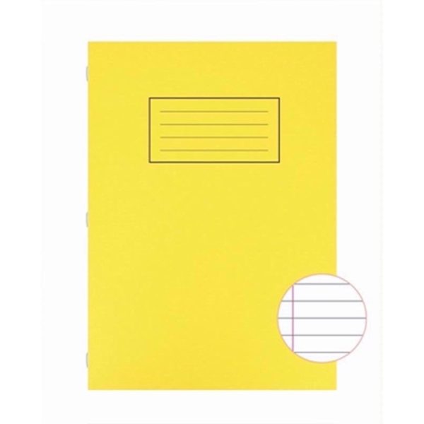 SILVINE EXERCISE BOOK A4 ASSORTED PACK OF 10 YELLOW