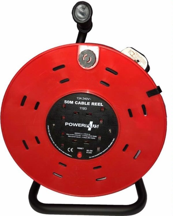 POWERPLUS 50M REEL 13AMP