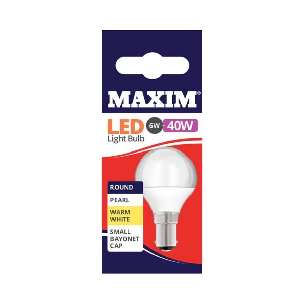 MAXIM LED ROUND SBC 40W W/W PACK OF 10