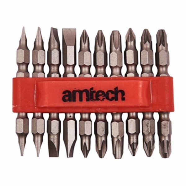 AMTECH 10PC D/ENDED POWER BIT SET