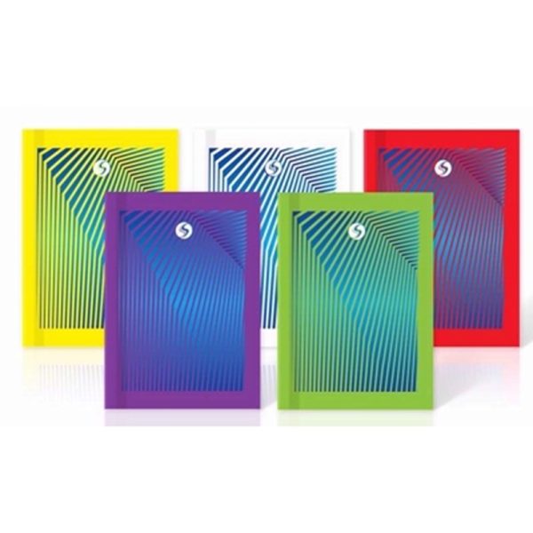 SILVINE STRIPES CASEBOUND BOOK A6 PACK OF 10