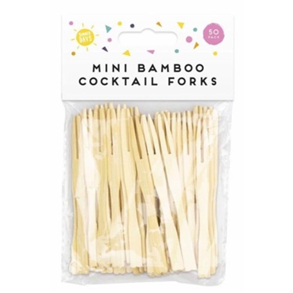 BAMBOO MINI FORKS PACK OF 50