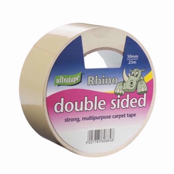 RHINO LABEL CARPET TAPE D/S 50MMX25M