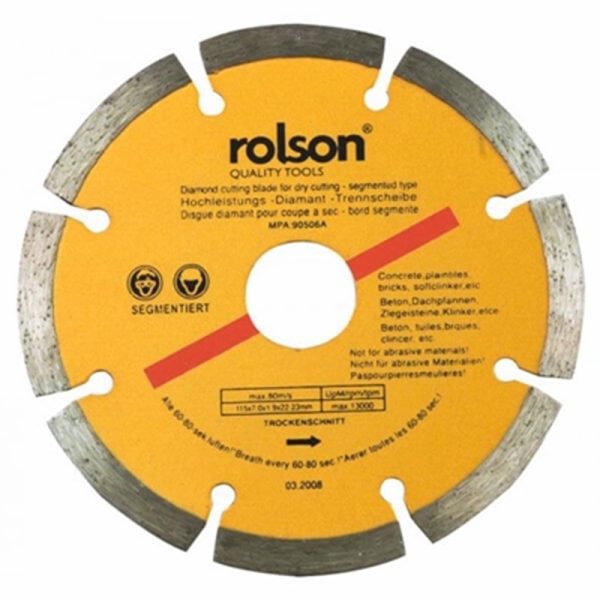 ROLSON DRY CUT DIAMOND BLADE 4.5INCH