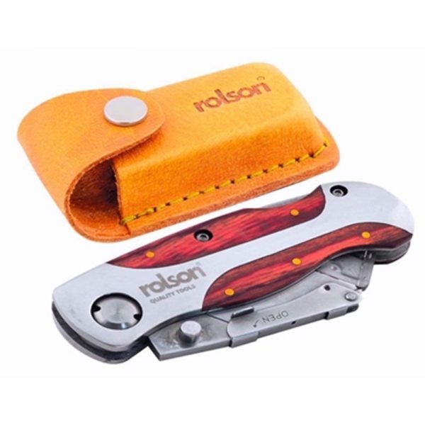 ROLSON FOLDING LOCK WITH LEATHER POUCH