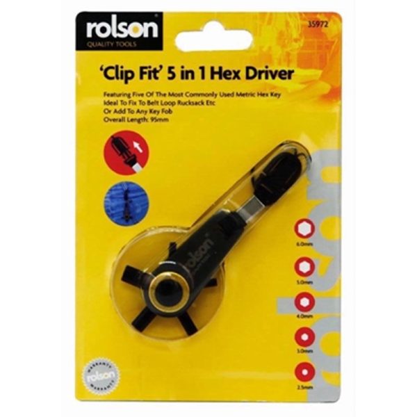 ROLSON HEX DRIVER CLIP FIT