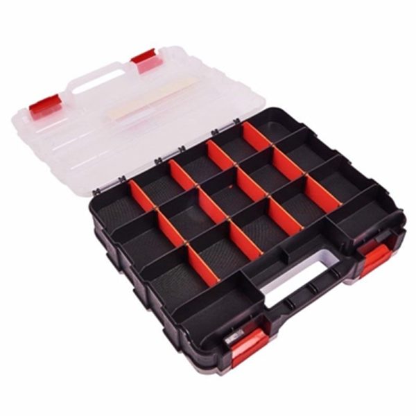 AMTECH DOUBLE SIDED STORAGE BOX 34 SECTION