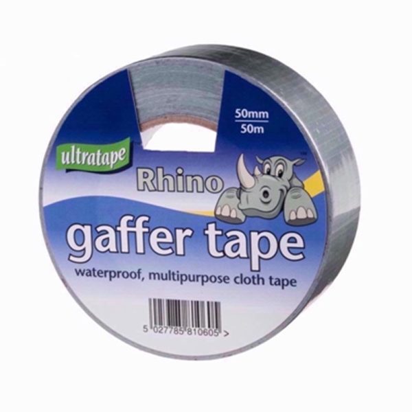 ULTRATAPE RHINO GAFFA TAPE 50M X 50MM SILVER