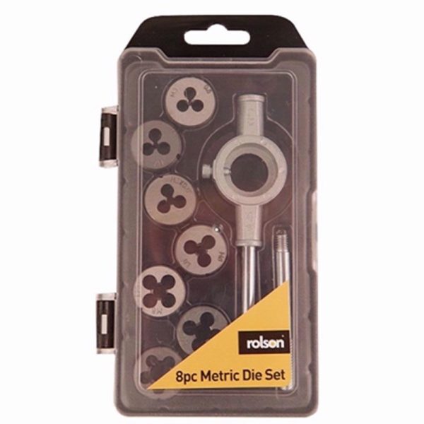 ROLSON METRIC DIE SET 8PC