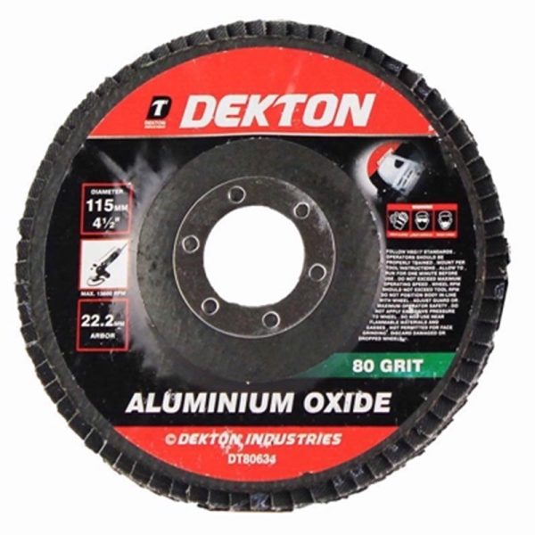 DEKTON CUT DISC A/OXIDE 115MM 80 GRIT