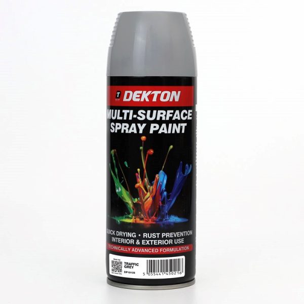 DEKTON SPRAY PAINT TRAFFIC GREY 400ML