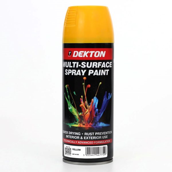 DEKTON SPRAY PAINT YELLOW 400ML