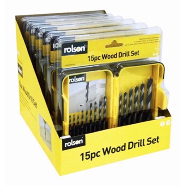 ROLSON WOOD DRILL SET 15PCE