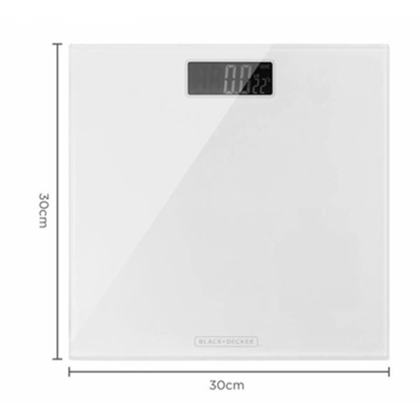 BLACK AND DECKER BATHROOM SCALE WHITE