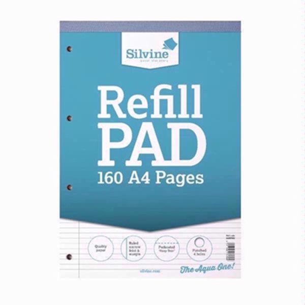 SILVINE A4 80 SHEET REFILL PAD NARROW F/M PACK OF 6