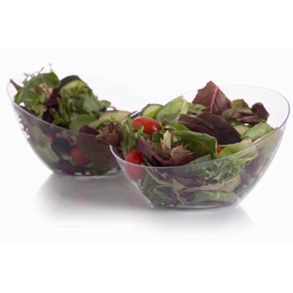 PHOODS CLEAR OVAL SALAD BOWL 64OZ