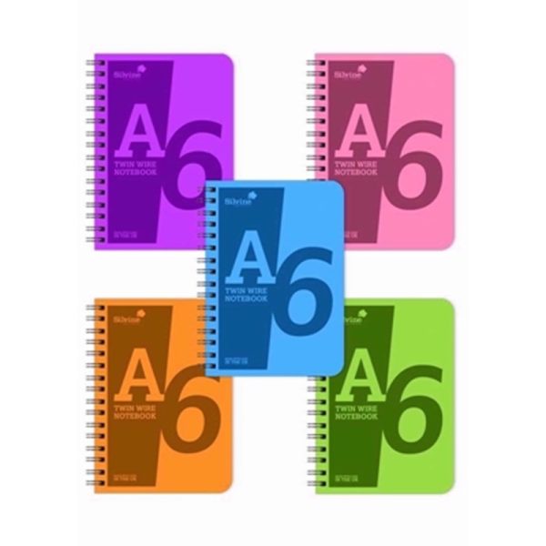 SILVINE A6 POLYPROP NOTEBOOK PACK OF 10