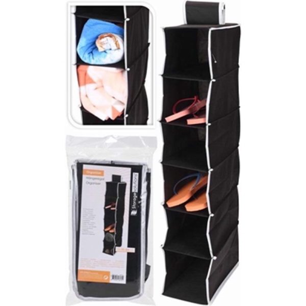 HANGING STORAGE ORGANISER 6 COMPARTMENTS