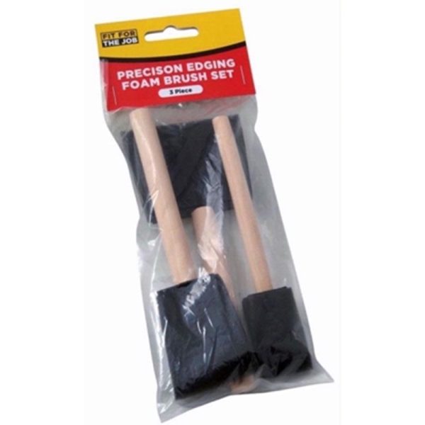 FIT FOR THE JOB FOAM BRUSH SET 3PCE