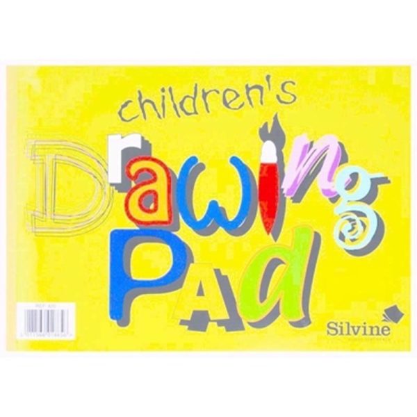 SILVINE CHILDRENS DRAWING PAD PACK OF 12