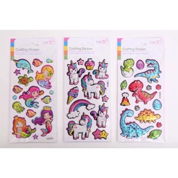 SIL CRAFT STICKERS METTALLIC