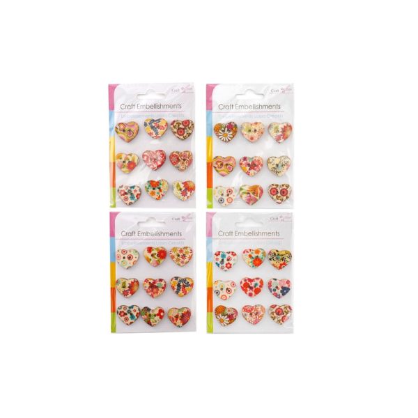 SIL HEART JEWELS PACK OF 9