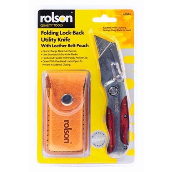 ROLSON FOLDING LOCK WITH LEATHER POUCH