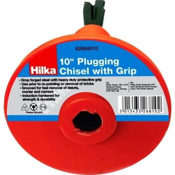 HILKA PLUGGING CHISEL WITH GRIP 10 INCH