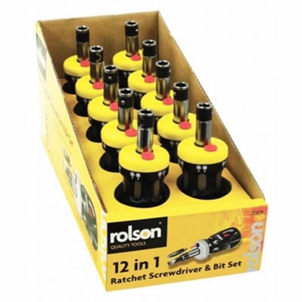 ROLSON STUBBY RACHET 12 IN 1 SET