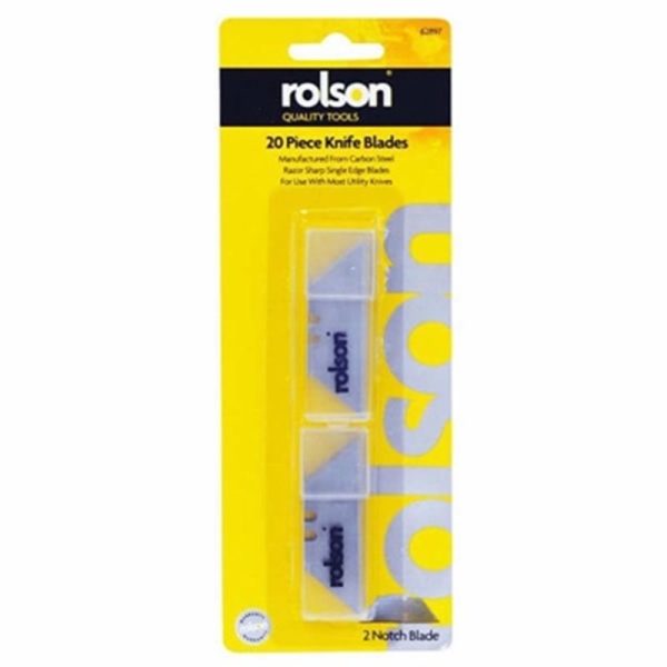 ROLSON UTILITY KNIFE BLADES 20PCE