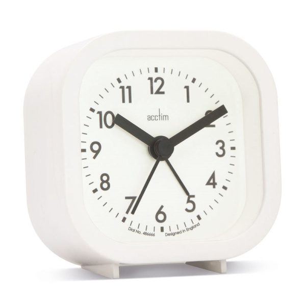 ACCTIM ROBYN ALARM CLOCK WHITE