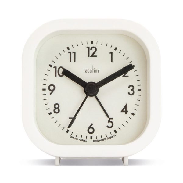 ACCTIM ROBYN ALARM CLOCK WHITE